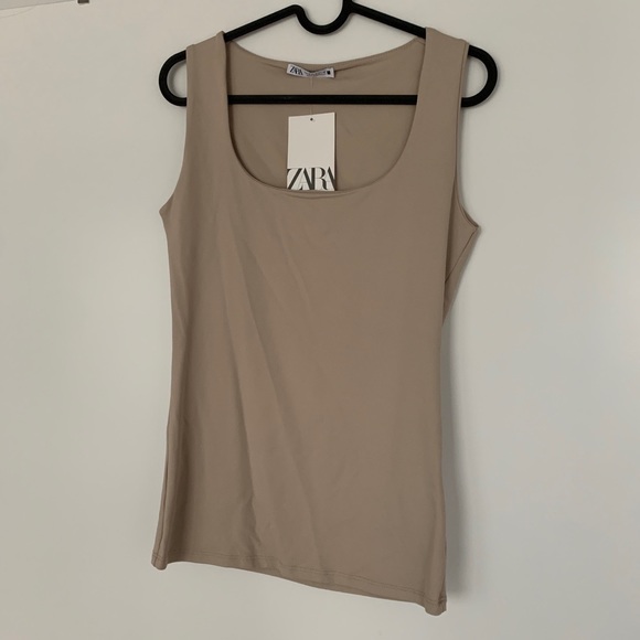 Tan/Nude Tank from Zara - Picture 1 of 2